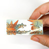 'kapotgeverbeteriseerd' glitter sticker