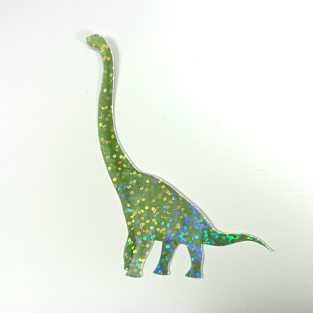 glitter dinosaur sticker