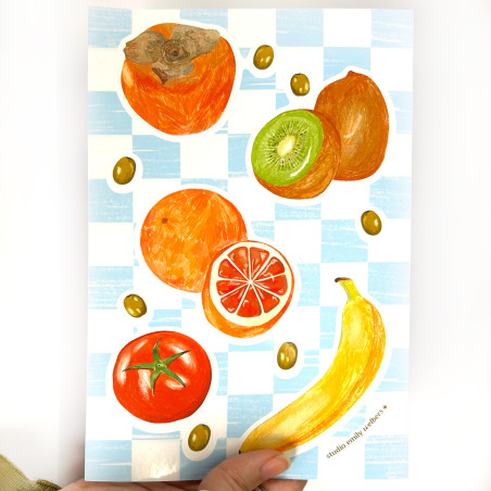 fruit stickersheet