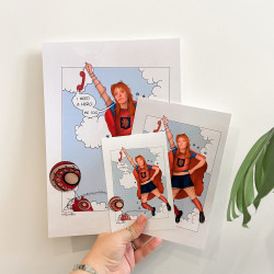 everybody needs a hero, orla gartland, art print