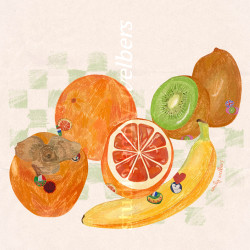 fruit, art print