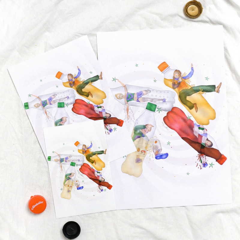 fizz, fizzy drinks, art print