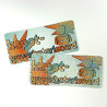 'kapotgeverbeteriseerd' glitter sticker